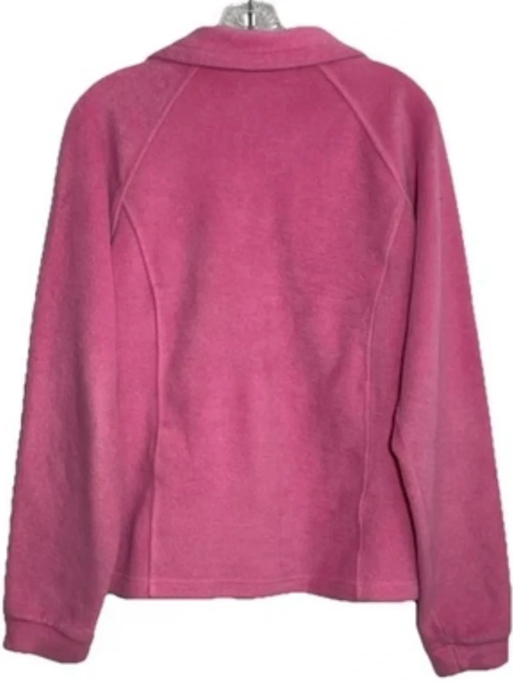 Columbia Pink Fleece Full Zip Jacket Juniors 18/20 Pockets Youth